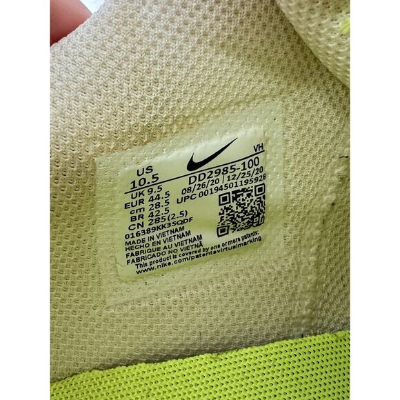 Nike Air Max Excee Shoes Mens Size 10.5 White Purple Volt Neon Green DD2985-100 - Picture 7 of 8